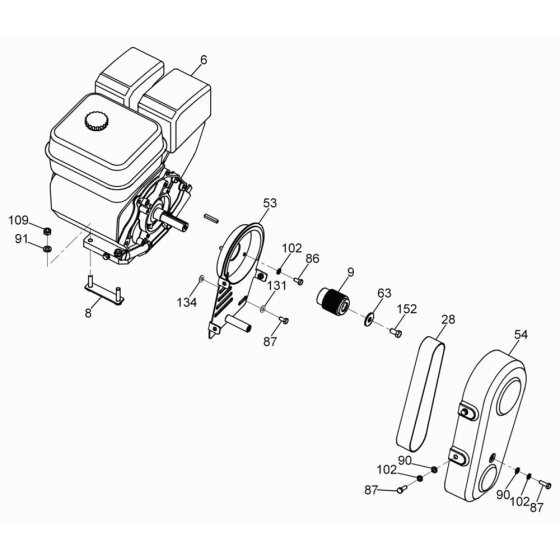 Drive Assembly for Wacker BFSX 18