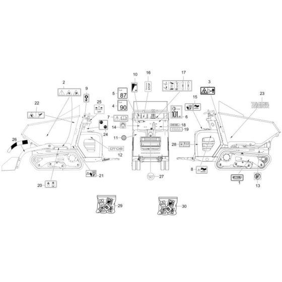 Wacker DT08 Decals