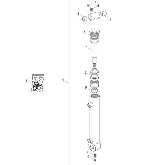 Cylinder Assembly for Wacker DT12p