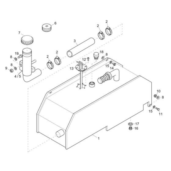Fuel Tank Assembly for DT15
