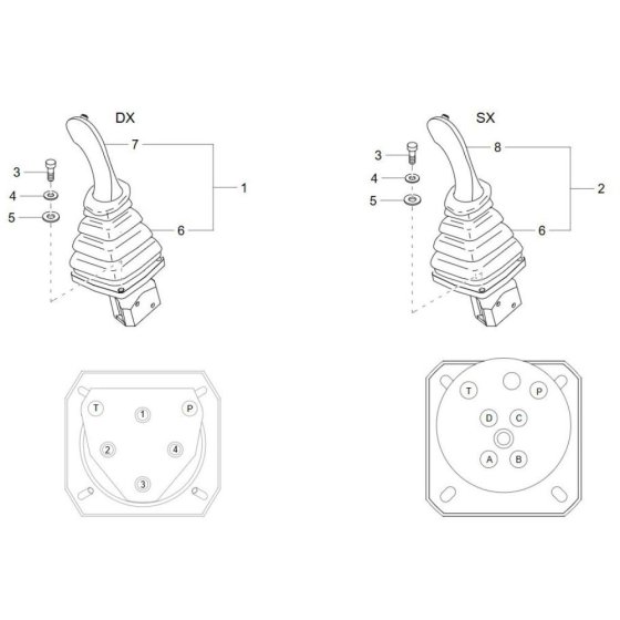 Joystick Assembly for Wacker DT23