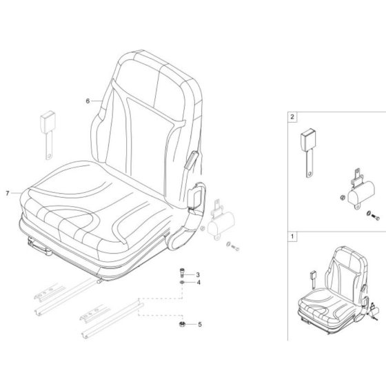 Seat Assembly for Wacker DT23