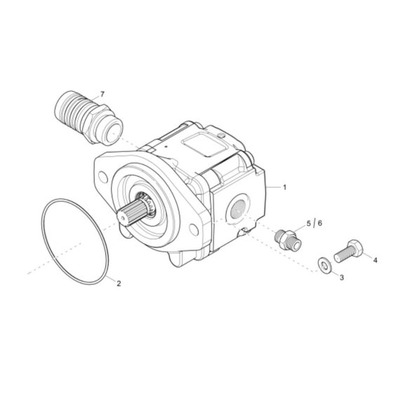 Gear Pump for Wacker DW100