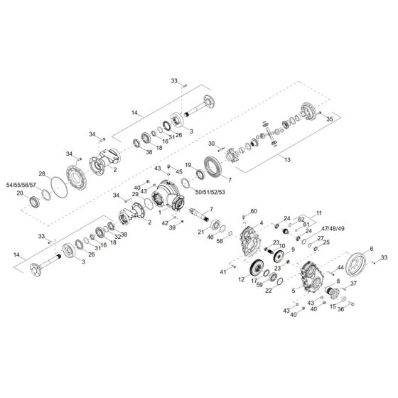 Rear Axle for Wacker DW15e