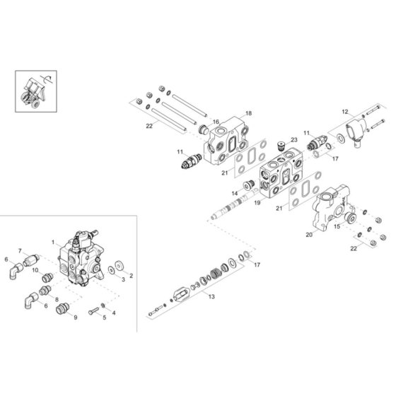 Control Valve for Wacker DW90-2