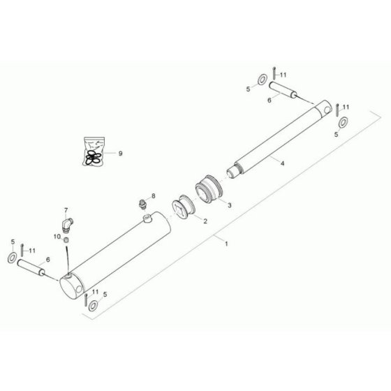 Tilt Ram Assembly for TD15