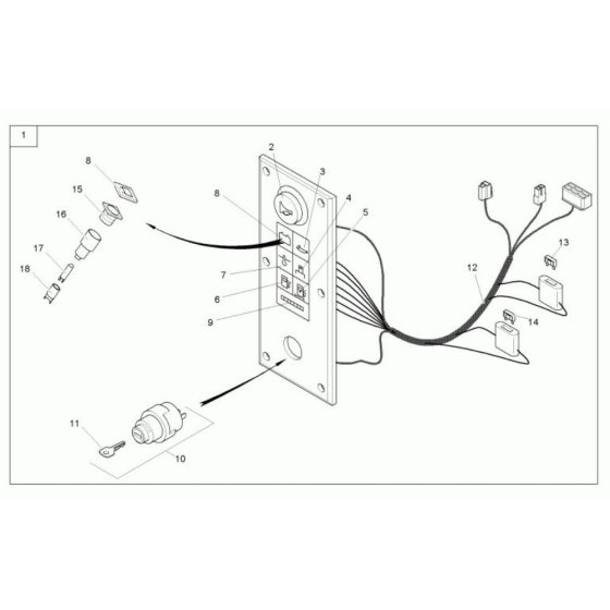 Instrument Panel for Wacker TD15