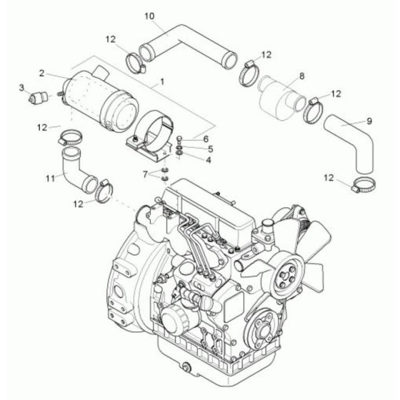 Air Cleaner for Wacker TD15