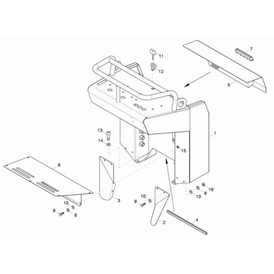 Pilot Stand Assembly - Wacker TD9