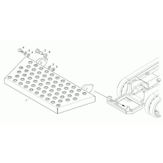 Step Plate for Wacker TD9