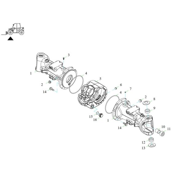 Axle Tube Assembly for TH412
