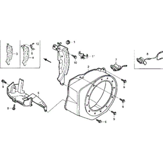 Cowling Assembly for Honda WB20XT