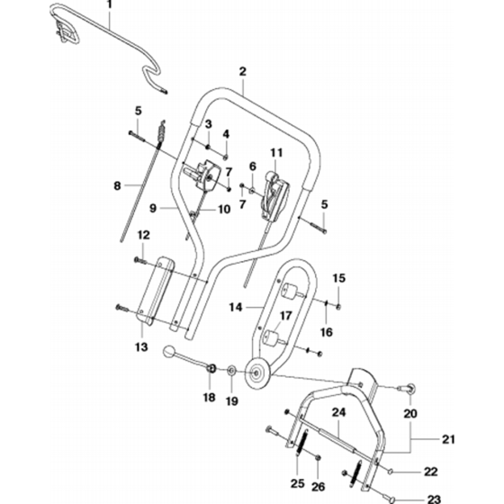 Handle Assembly for Husqvarna