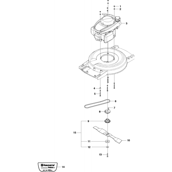 Engine Assembly for Husqvarna WB53 SE