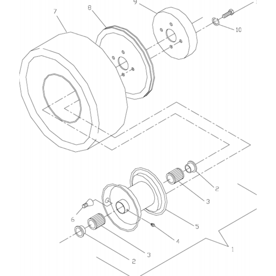 Traction Wheel for Husqvarna WG3213P