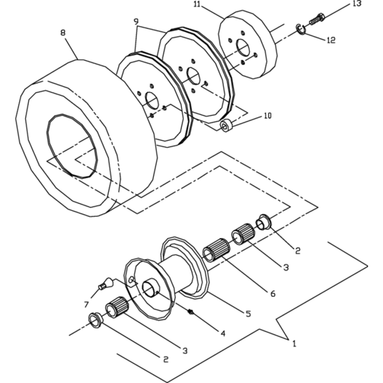 Traction Wheel Assembly