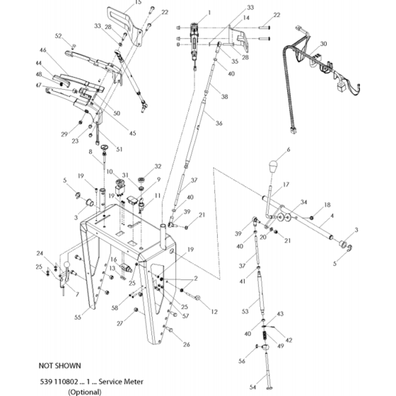 Handle and Controls for Husqvarna
