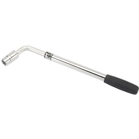 Extendable Wheel Wrench 355mm-530mm with 2 Reversible Sockets for Automotive Use