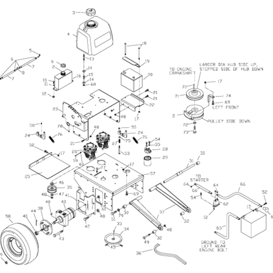 Power Unit for Husqvarna Mower