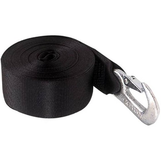 Winch Strap 7m x 48mm with Forged Steel Hook for Budget & Fulton Hand Winches