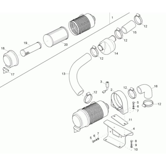 Air Cleaner Assembly for Neuson 38Z3