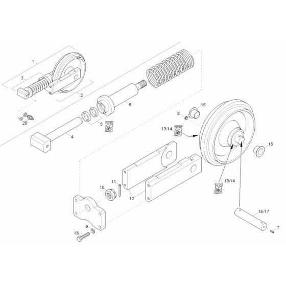 Track Tensioner for Neuson 38Z3