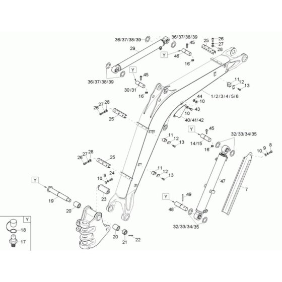 Lift Arm Assembly for Neuson 38Z3