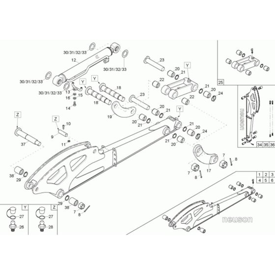 Dipperstick Assembly for Neuson 38Z3