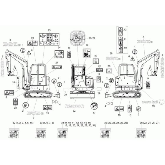 Decals for Neuson 38Z3