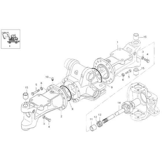Axle Carrier for Wacker 6503