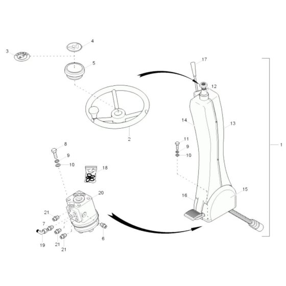 Steering Unit for Wacker 6503