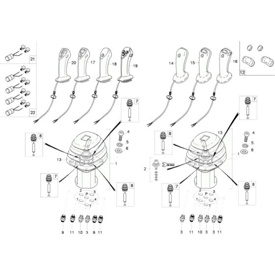 Joystick Assembly for Wacker 6503