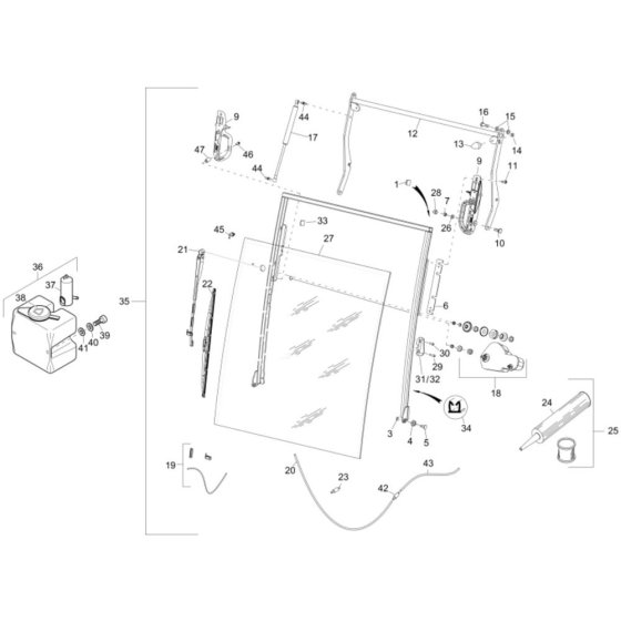 Front Window Assembly