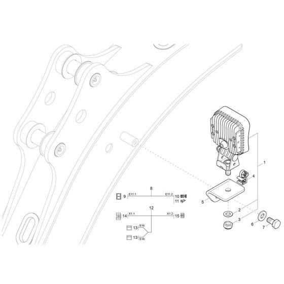 Light Assembly for Wacker 803-2