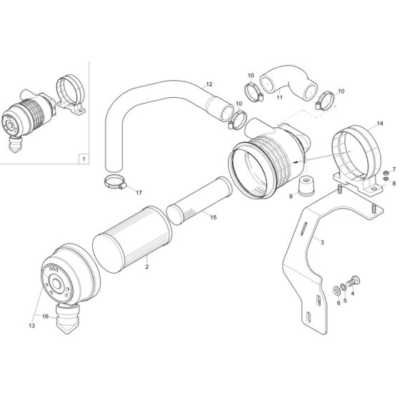 Air Cleaner Assembly - Wacker 803
