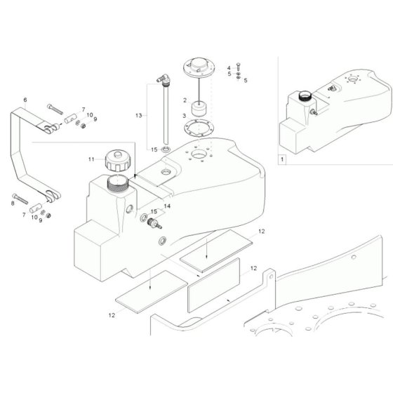 Fuel Tank Assembly for Wacker 803