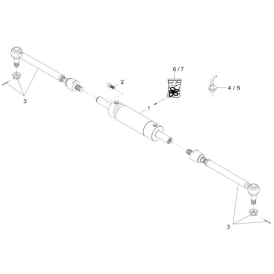 Steering Cylinder for Wacker 9503