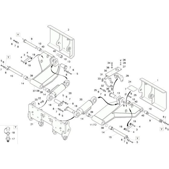 Stabiliser Assembly for Wacker 9503