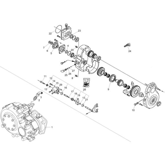 Gearbox Assembly for Wacker 9503