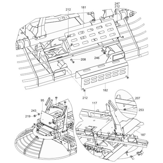 Rear Panel for Wacker CRT 60-66
