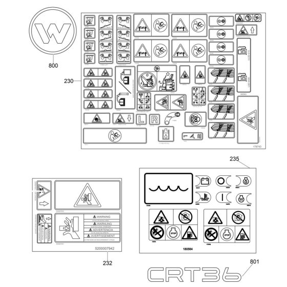 Decals for Wacker CRT 36-24