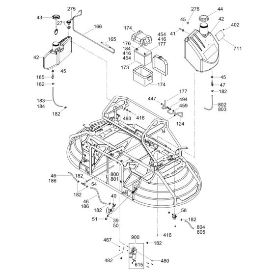Tank Assembly for Wacker Trowel