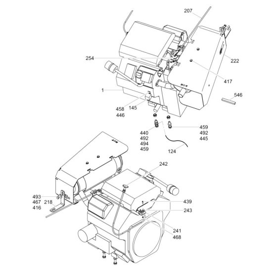 Engine Assembly for Wacker CRT 36-25K