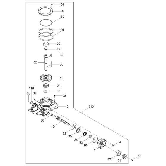 Gearbox Assembly for CT36-X