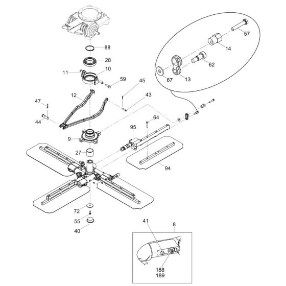 Blade Mechanism for Wacker CT48-13