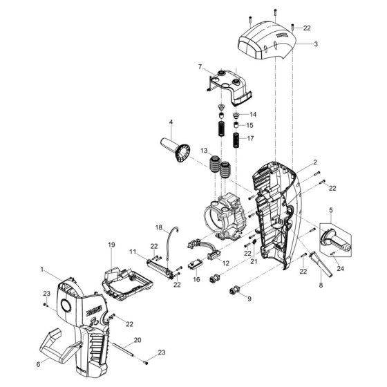 Bonnet Assembly for Wacker EH 100/240