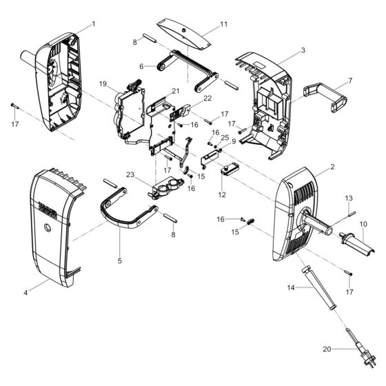 Cover Assembly for Wacker EH 25/230