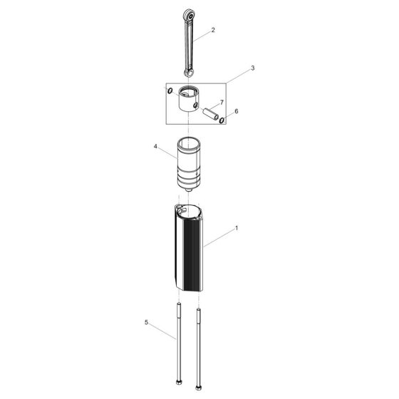 Guide Cylinder for Wacker EH 50/230