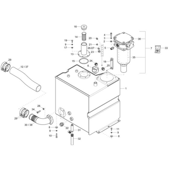 Hydraulic Tank Assembly