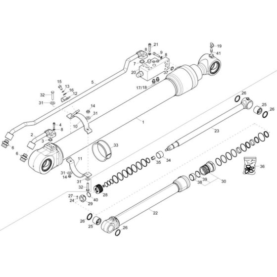 Dipper Arm Cylinder for ET145
